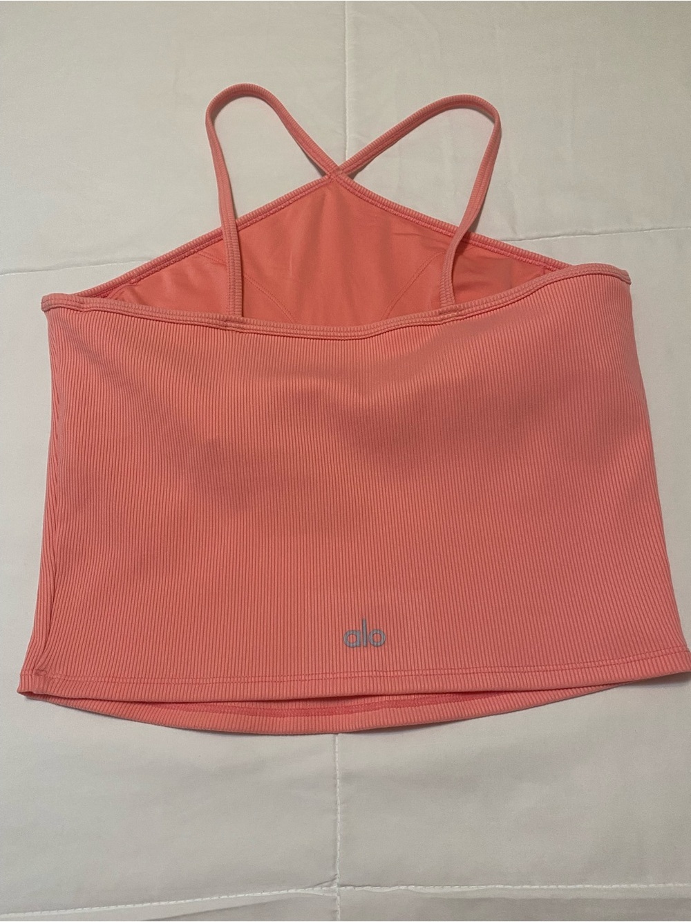 ALO Yoga Strawberry Lemonade Asymmetrical Crop Top - Picture 4 of 5